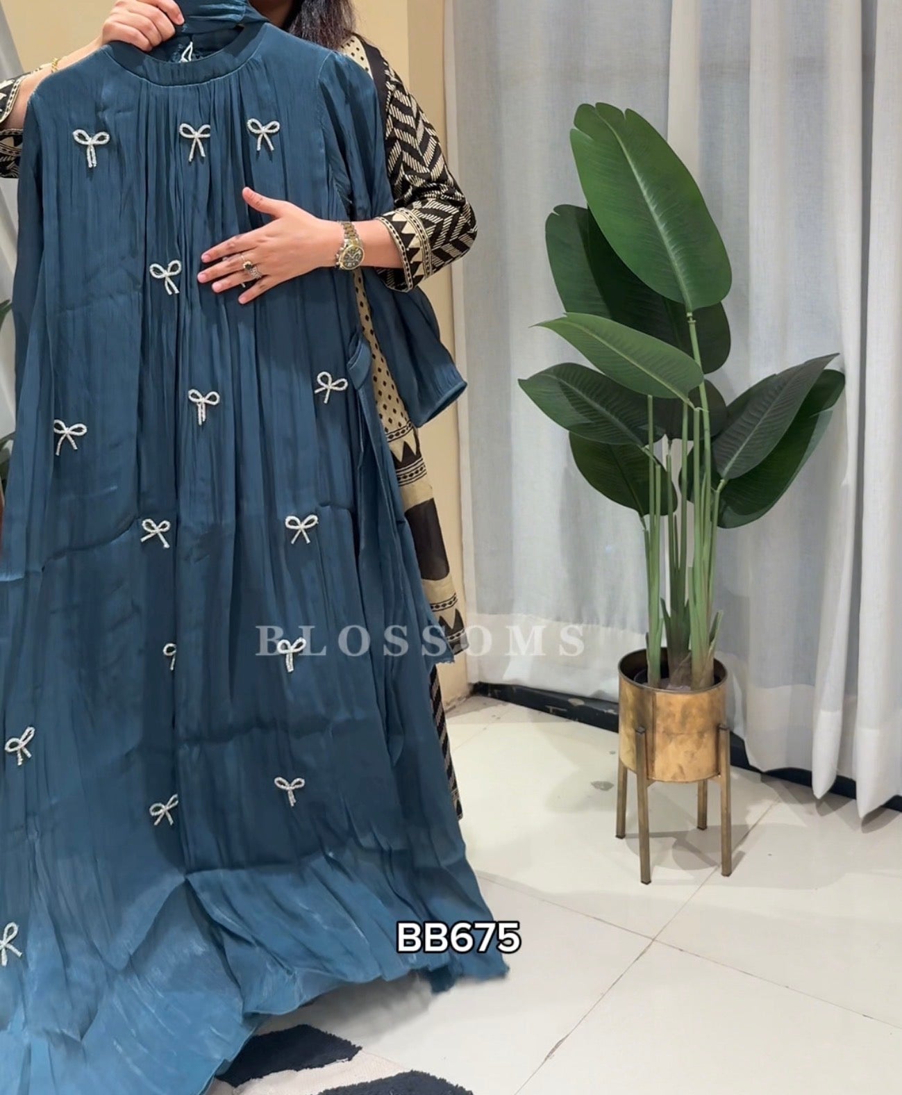 Gown with dupatta- BB675