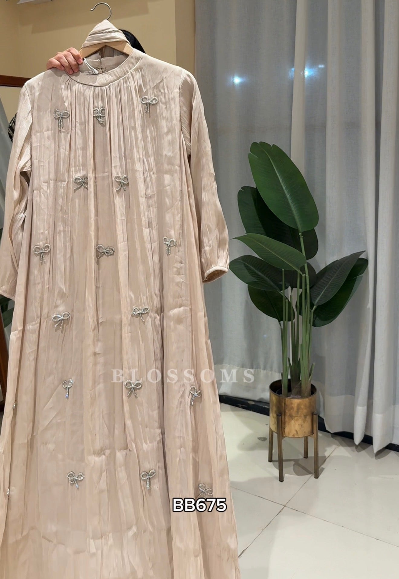 Gown with dupatta- BB675