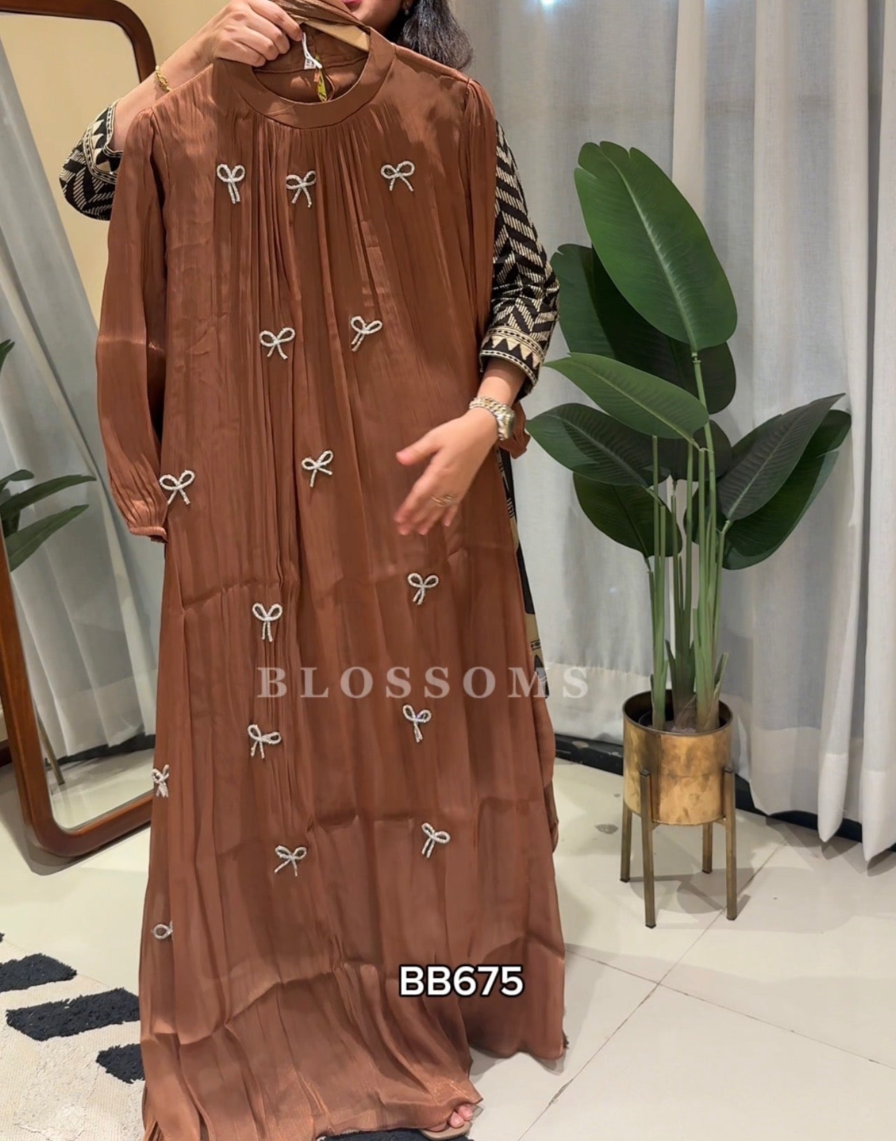 Gown with dupatta- BB675